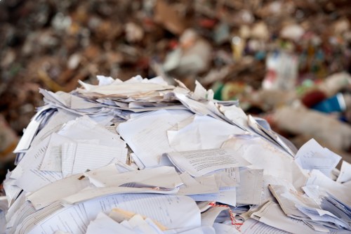 Commercial rubbish removal services in action